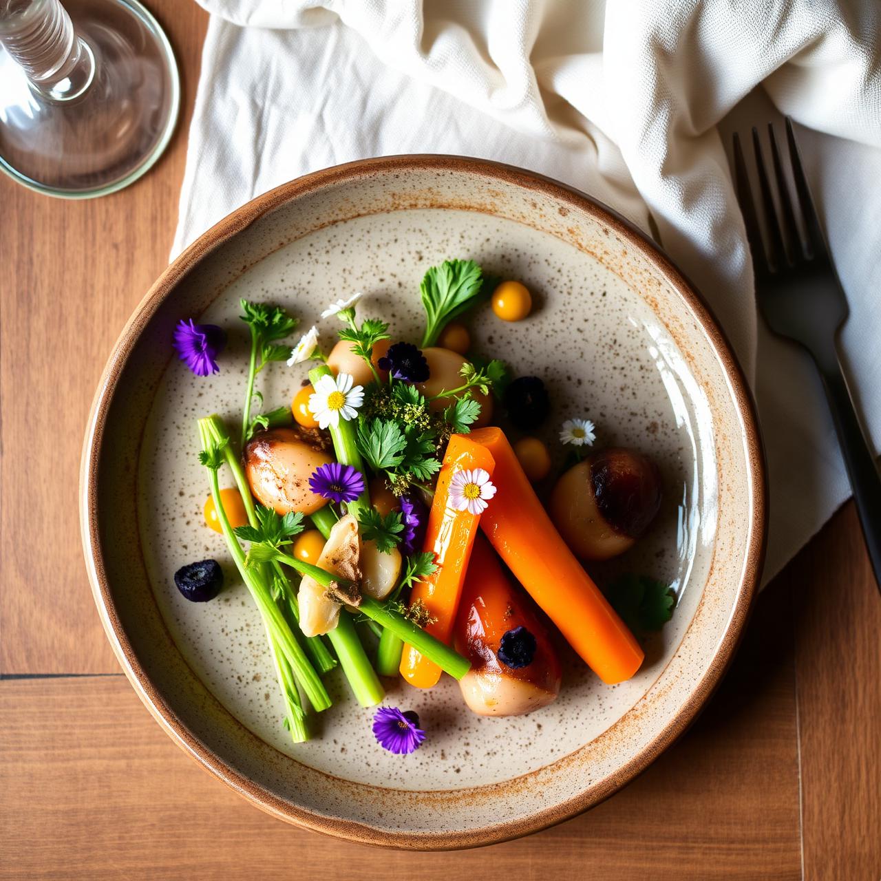 Plat gastronomique de saison à La Salle à Manger